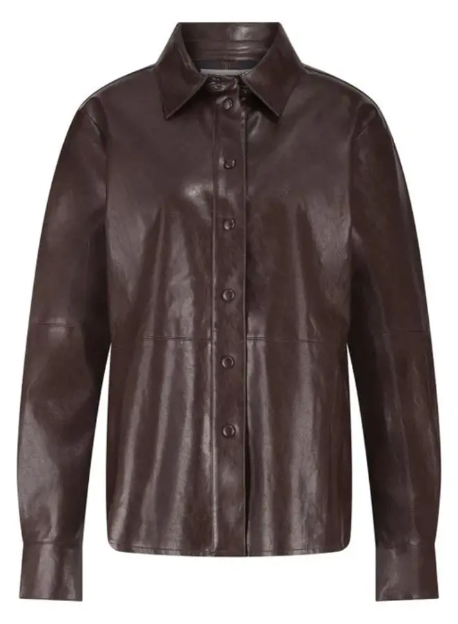 NUKUS Blouse Patricia NKF02076 - Dark Chocolate