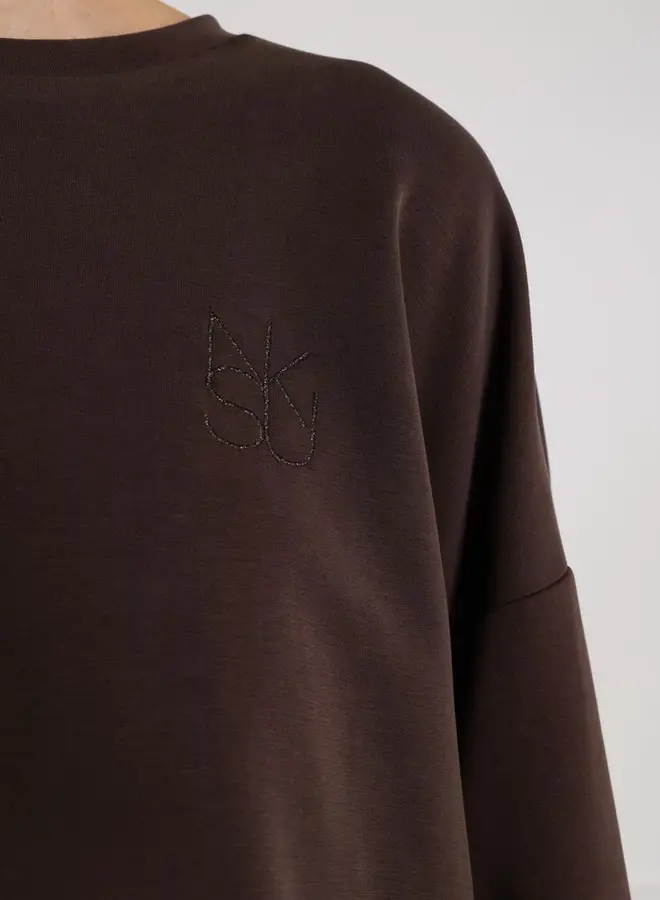 NUKUS Pullover Gabi NKF03007 -Dark Chocolate