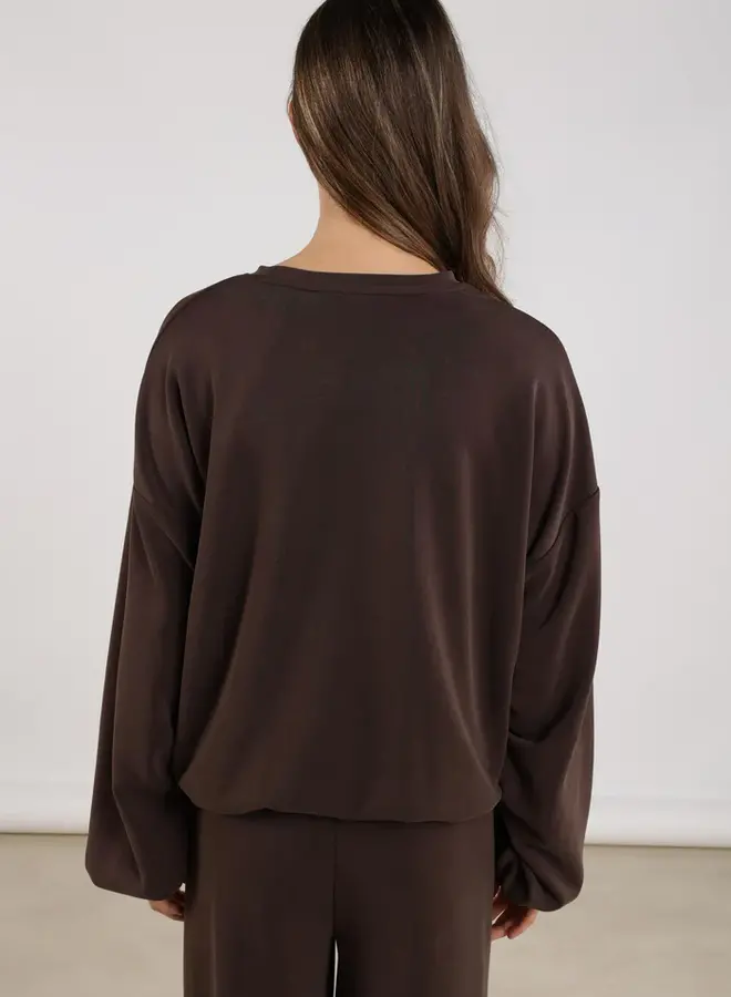 NUKUS Pullover Gabi NKF03007 -Dark Chocolate