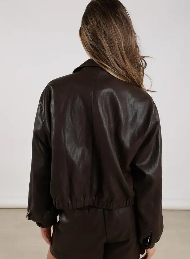 NUKUS Jas Fiene  NKF13026 - Dark Chocolate