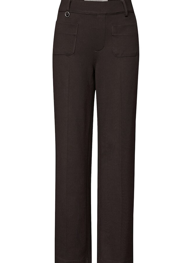 Street one Broek A379686 - 16866 deep roast brown