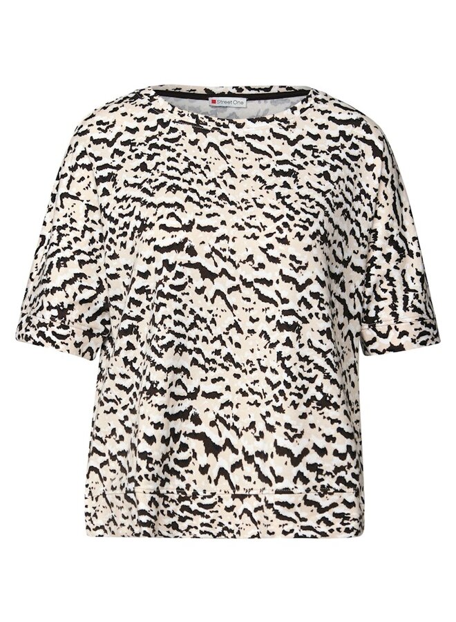 Street one T-shirts A323903 - 37019 morning beige