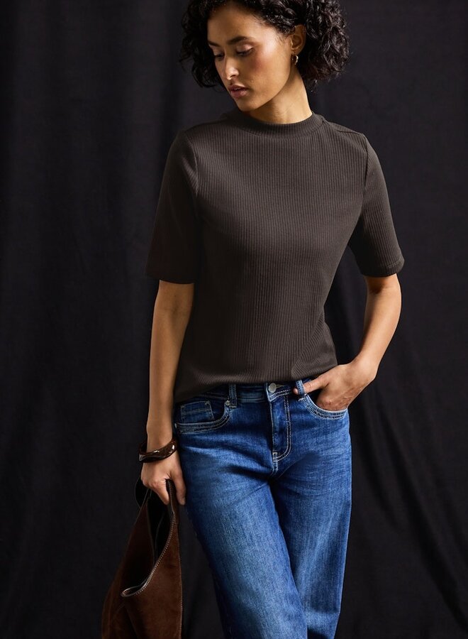 Street one T-shirt A323991 - 16866 deep roast brown