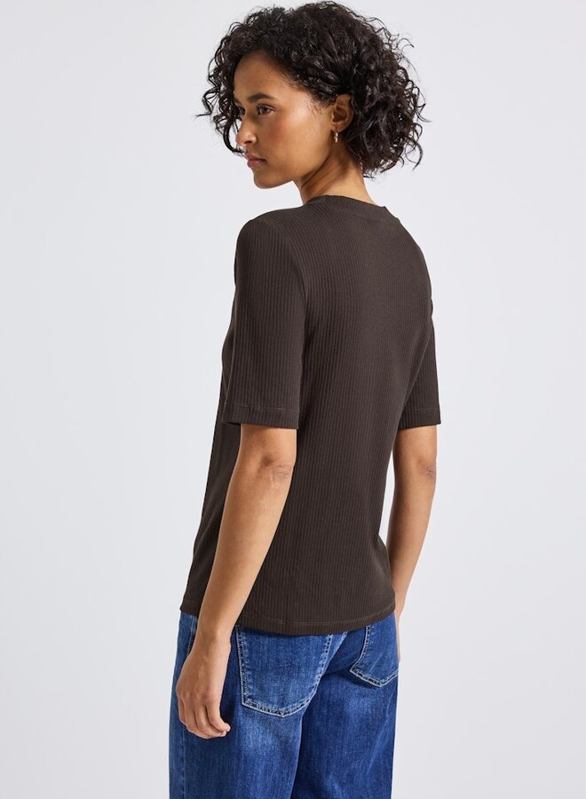 Street one T-shirt A323991 - 16866 deep roast brown