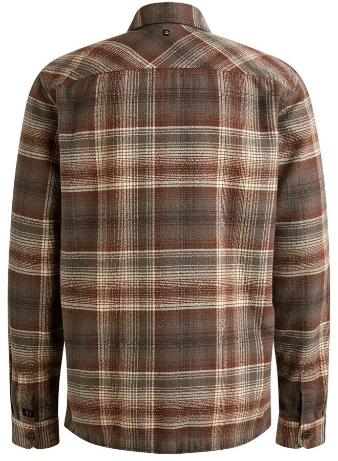 PME Legend Overshirt Brushed Grindle Check PSI2509244-8203 -  Marron
