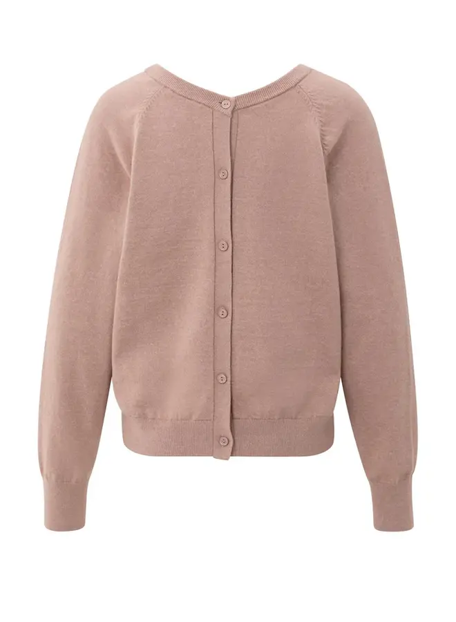 YAYA Trui Met V-Hals 01-000494-509 - 99016 Blush Pink