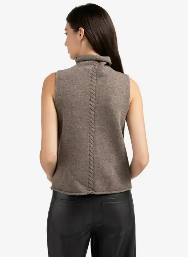 YAYA Mouwloze Trui 01-000492-509 - 990172 Brown Melange