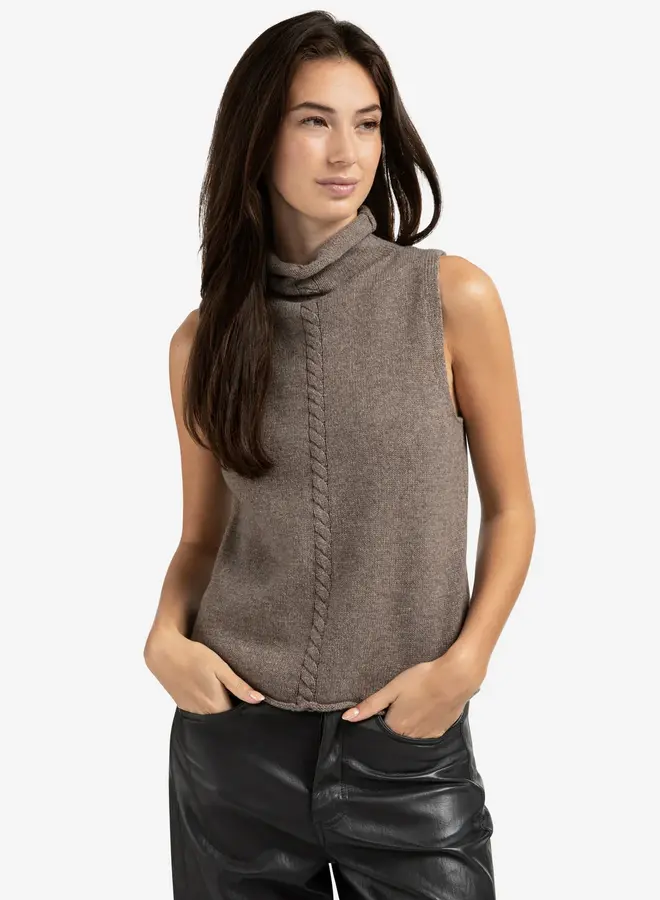 Mouwloze Trui 01-000492-509 - 990172 Brown Melange
