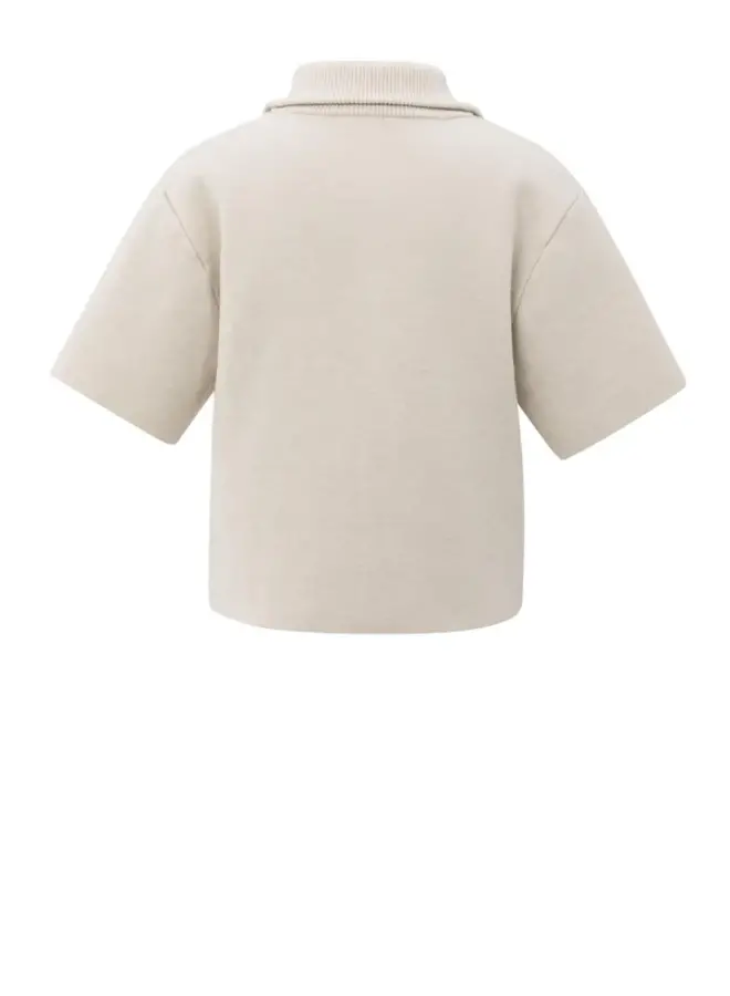 YAYA Half Zip Trui 01-000490-509 - 99005 Chalk White