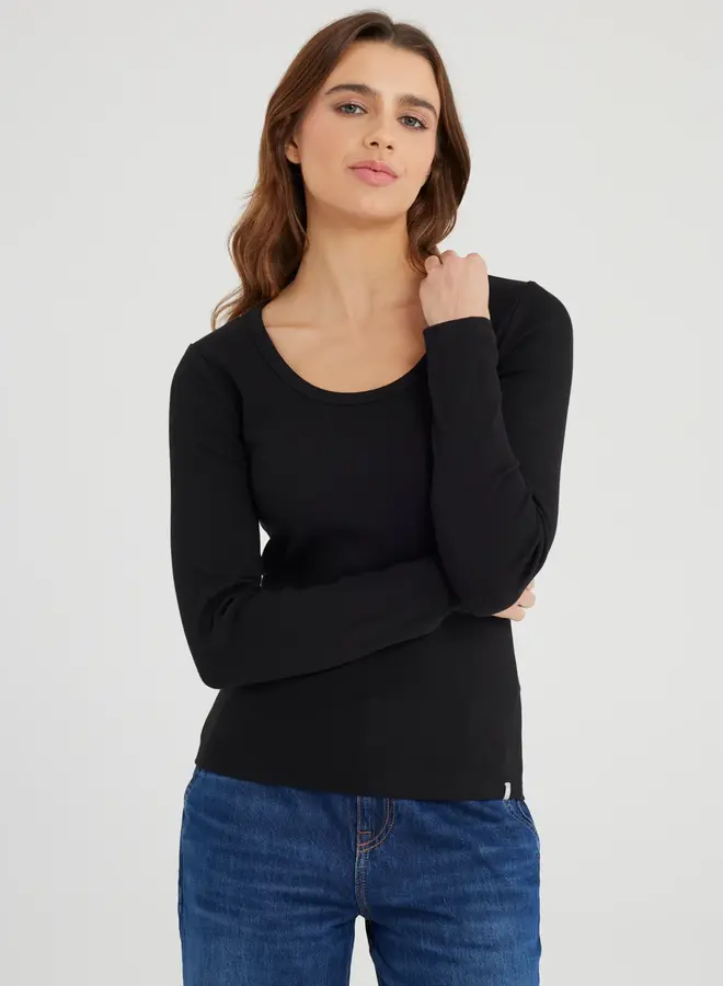 Cup of Joe Long sleeve Dora - Black