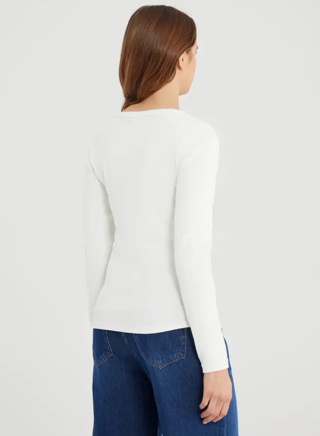 Cup of Joe Long sleeve Dora - White