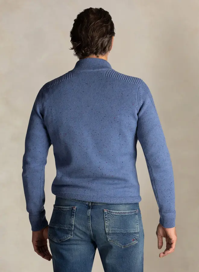 New zealand auckland Half zip trui 25HN475 - 2619 Soft Blue M