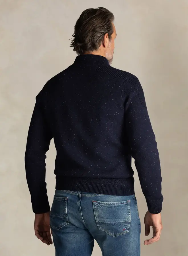 new zealand auckland Half zip trui 25HN475 - 2608 Icon Navy M