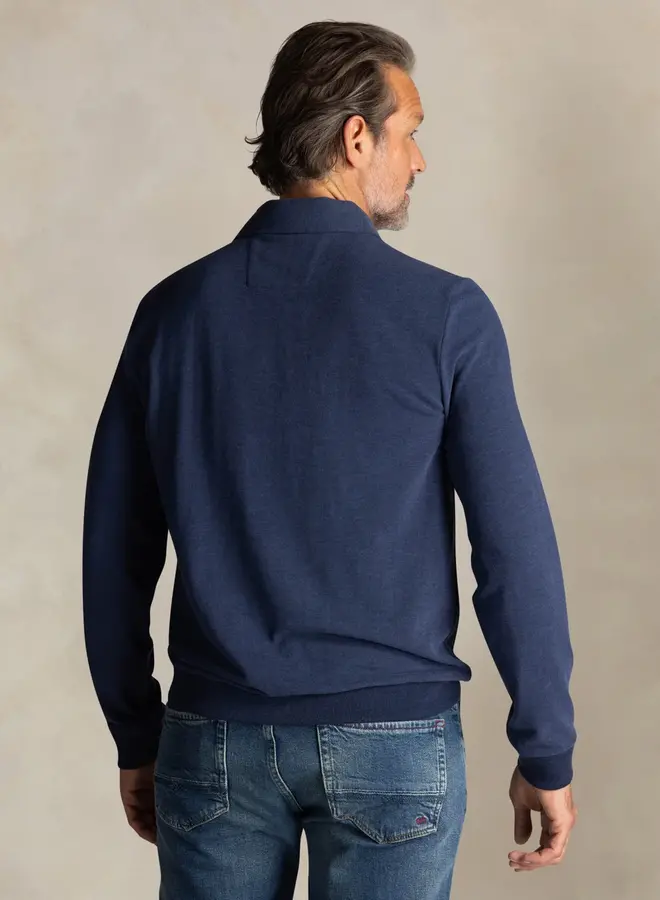 new zealand auckland Polo shirt met lange mouwen 25HN202 - 2608 Icon Navy M