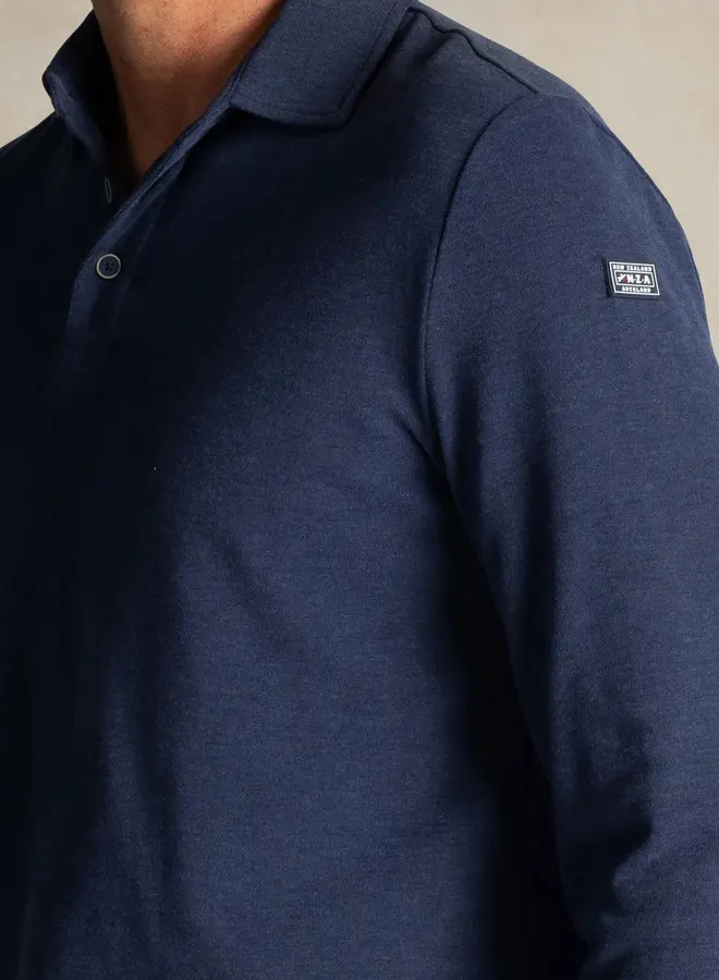new zealand auckland Polo shirt met lange mouwen 25HN202 - 2608 Icon Navy M
