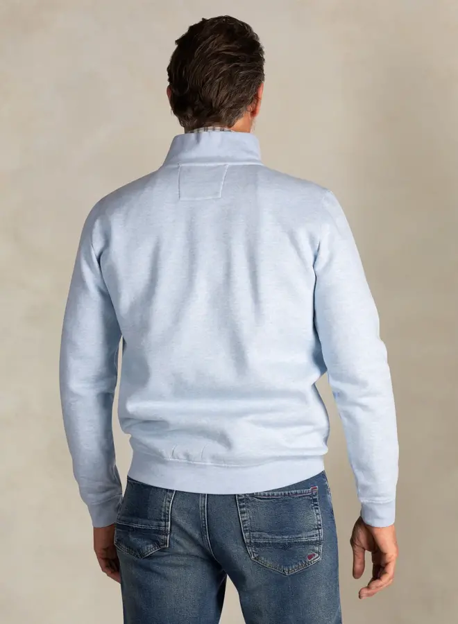 new zealand auckland Half zip sweater 25GN314 - 1694 Ice Blue Me