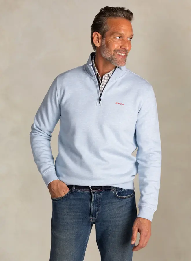Half zip sweater 25GN314 - 1694 Ice Blue Me
