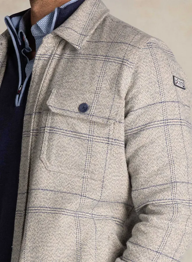 new zealand auckland Overshirt 25GN571 - 1685 Brilliant Blue Melange