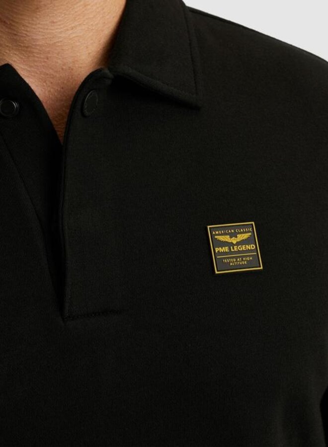 PME Legend Sweatshirt met polokraag PSW2509457 - 999 Black