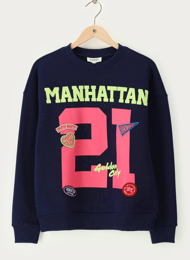 My Jewellery Sweater MJ14393-0675 - Donkerblauw