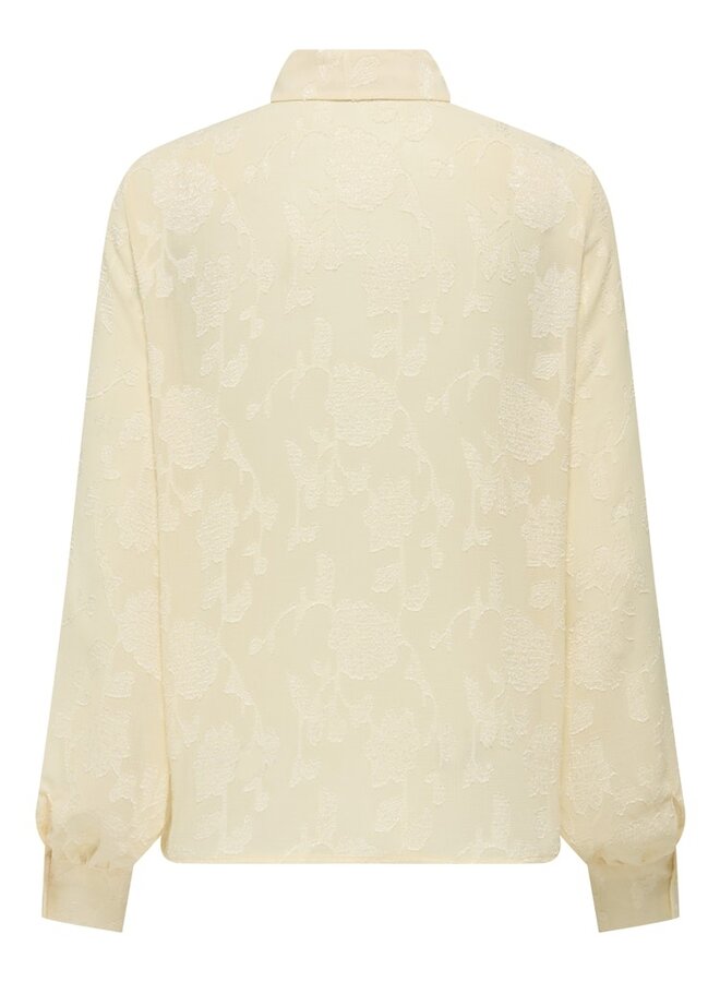 Only Blouse ONLDOREEN 15360454 - Ecru
