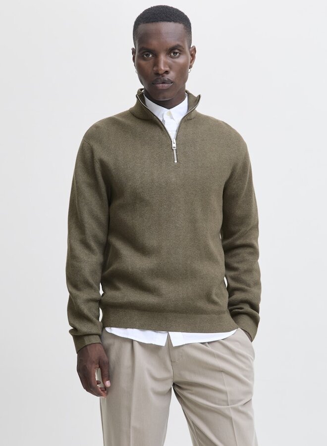Half Zip Trui 12259664 - Stone Gray