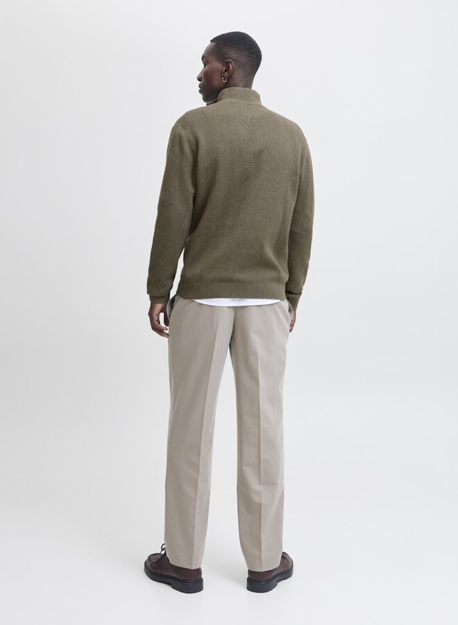 Jack & Jones Half Zip Trui 12259664 - Stone Gray