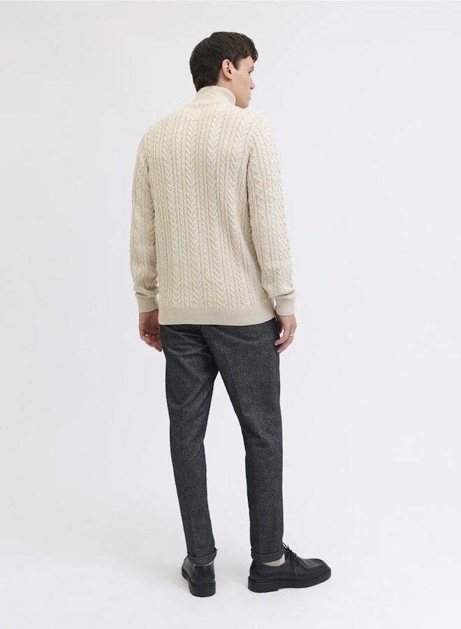 Jack & Jones Half Zip Trui 12283487 - Silver Lining