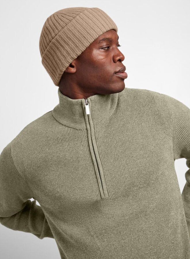 Selected Homme Half Zip Trui 16087985 - Vetiver