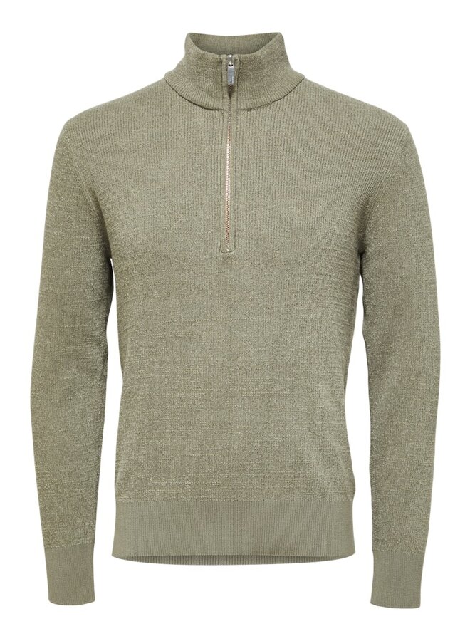 Selected Homme Half Zip Trui 16087985 - Vetiver