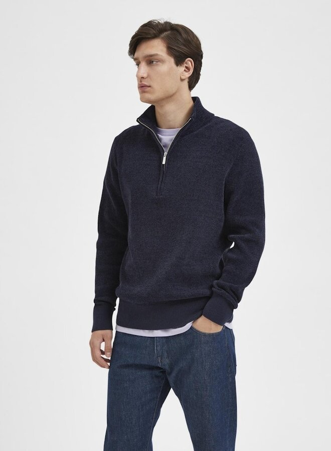 Selected Homme Half Zip Trui 16087985 - Sky Captain