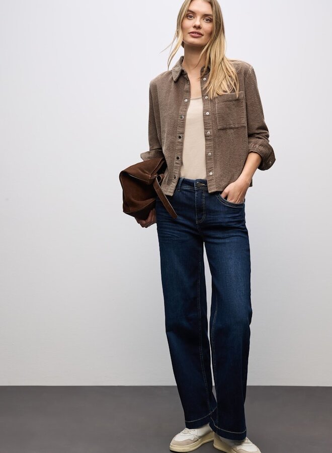 Street one Blouse LTD QR Courduroy Shirtcollar B - 16911