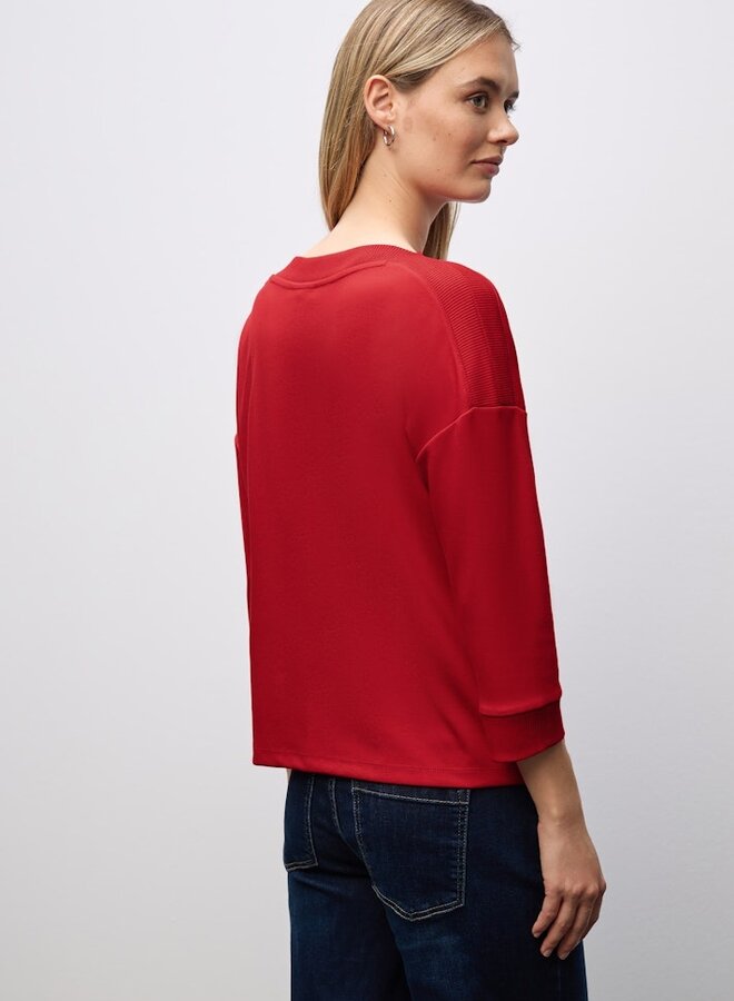 Street one Trui LTD QR U-Boat Shirt W.Rib Coll - 16865