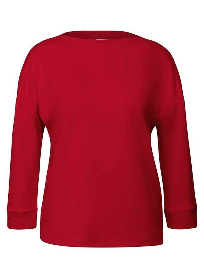 Street one Trui LTD QR U-Boat Shirt W.Rib Coll - 16865