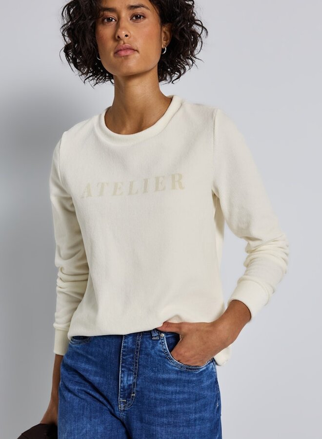 Trui Babycord Shirt W.Flock Wording - 26351