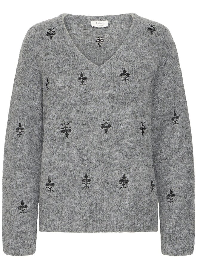 B.Young Trui BYMILLERS 20818219 200455 Mid Grey Melange