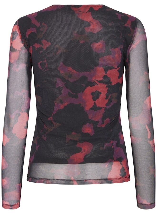 B.Young Top  BYPALOMA MESH 20815714 900002073 BARBADOS RED BLUR