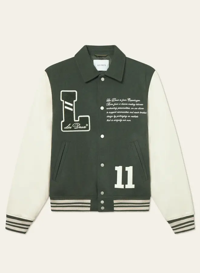 Les Deux Jas Varsity Jacket Wool 1000587 - 515