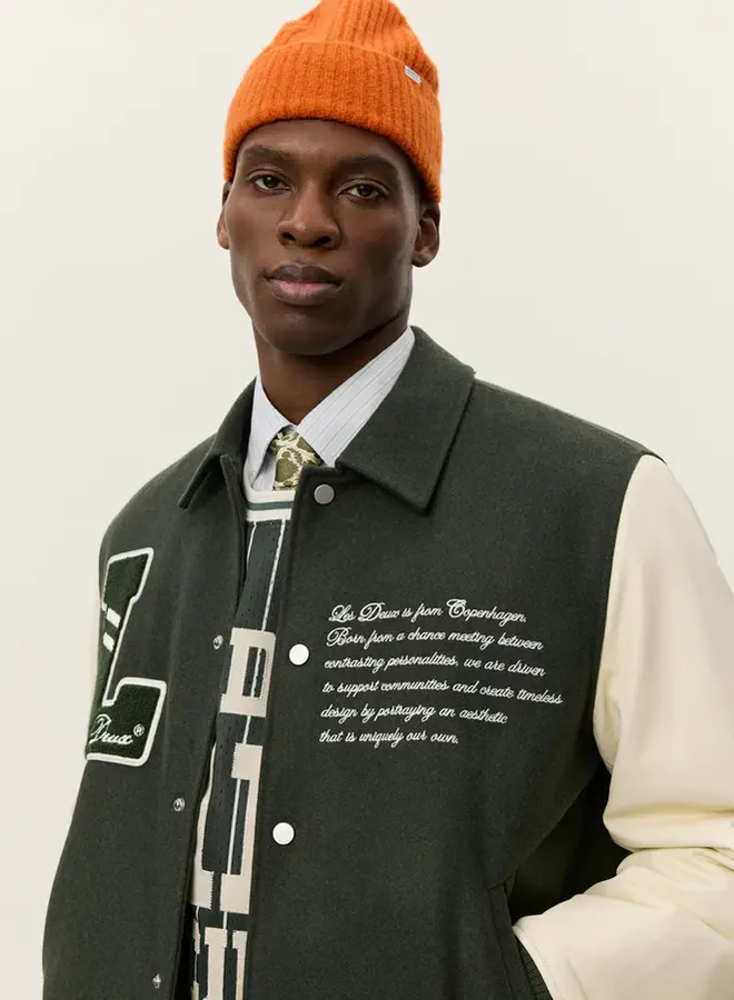 Les Deux Jas Varsity Jacket Wool 1000587 - 515