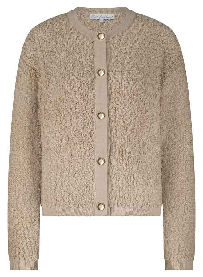 Red Button Teddy Vest SRB4702 - 416 Latte