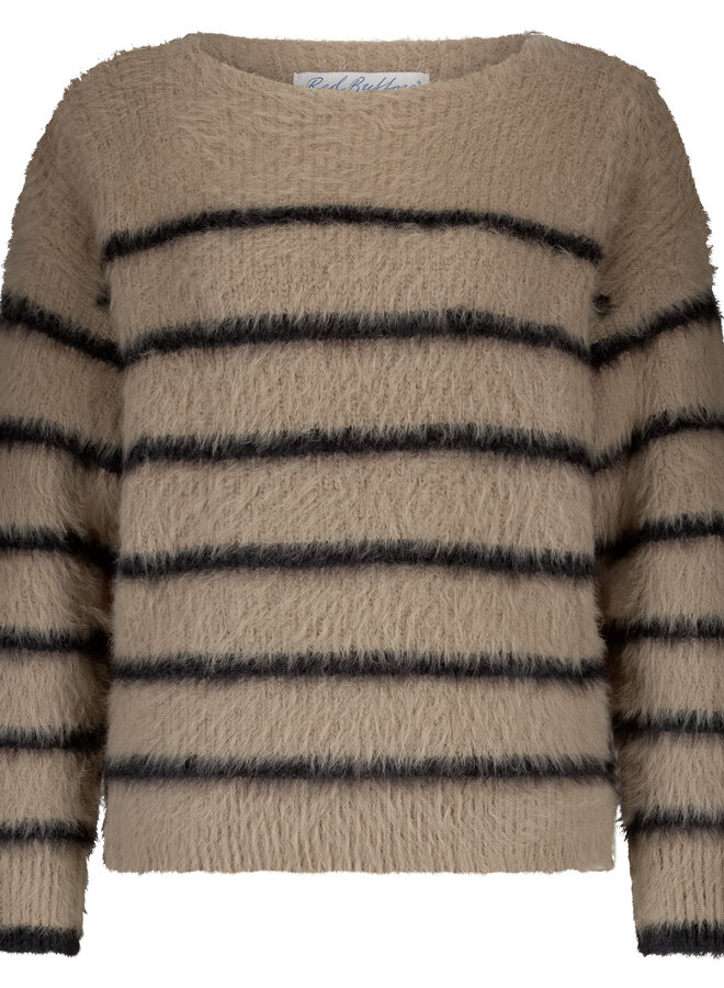 Red Button Fluffy Trui SRB4616 - 450 Latte/Black