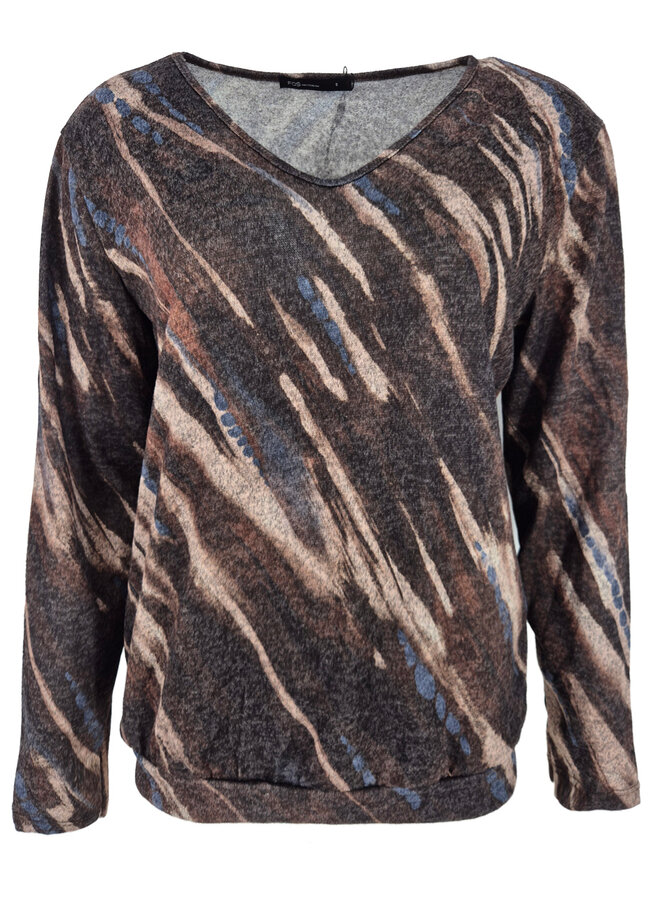 FOS Fashion Trui Bella Tilted 7593 - 205 Bruin