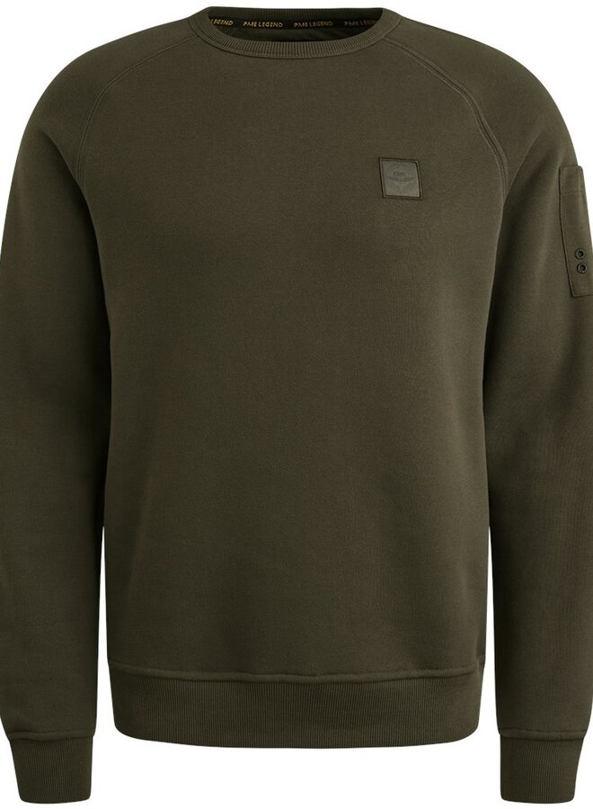 PME Legend Sweatshirt soft fleece sweat PSW2509453 8039 - Beluga