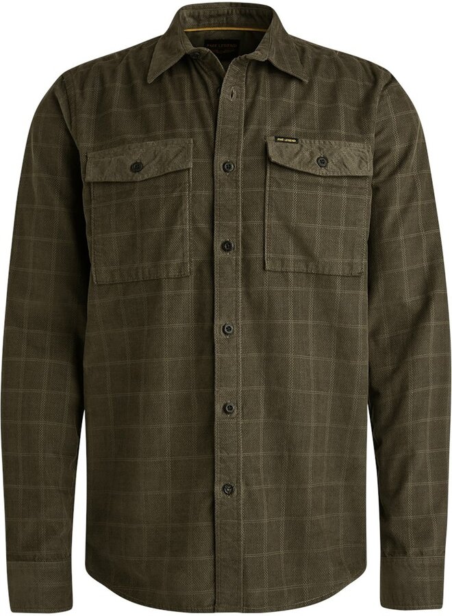 PME Legend Overshirt Corduroy Shaved Square/casual 2 PSI2509242  8039 - Beluga
