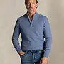 new zealand auckland Half zip trui  25HN478 - SOFT BLUE MELANGE
