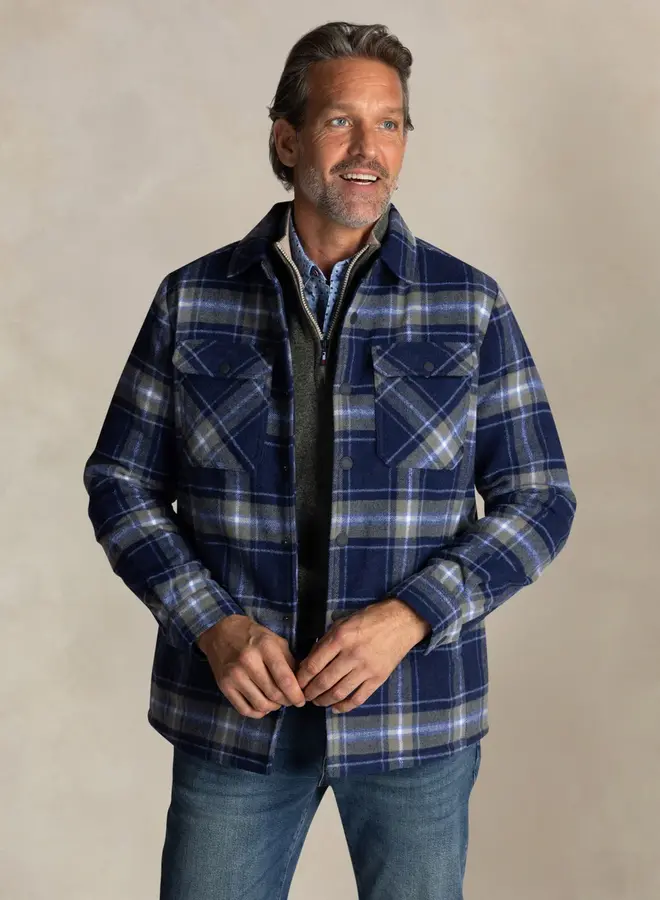 new zealand auckland NZA Overshirt 25HN578 - ICON NAVY MELANGE