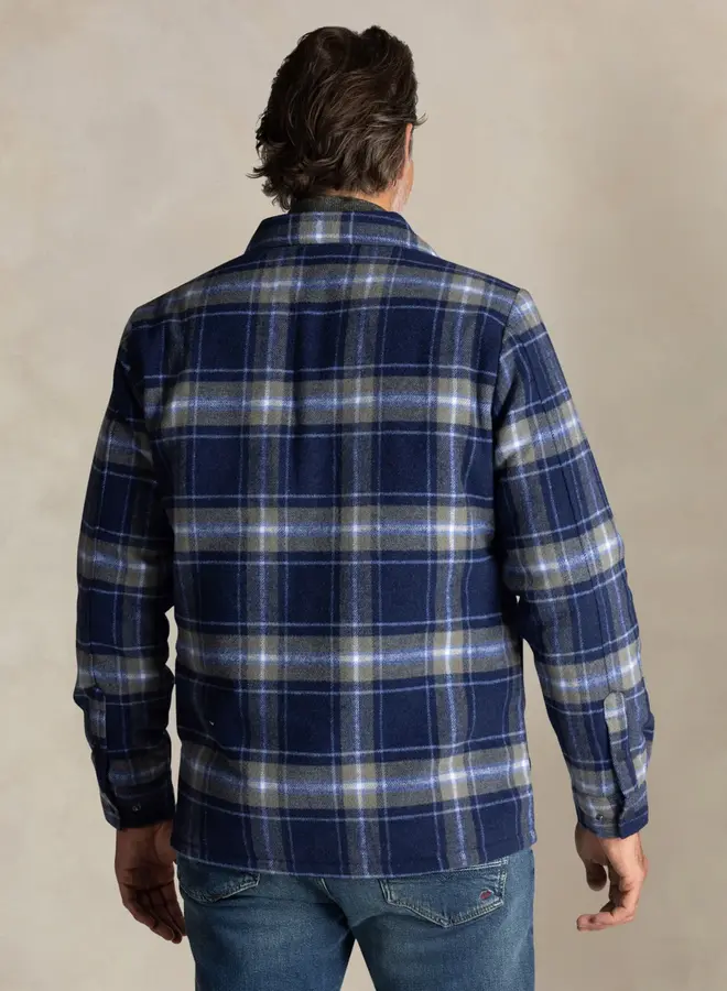 new zealand auckland NZA Overshirt 25HN578 - ICON NAVY MELANGE