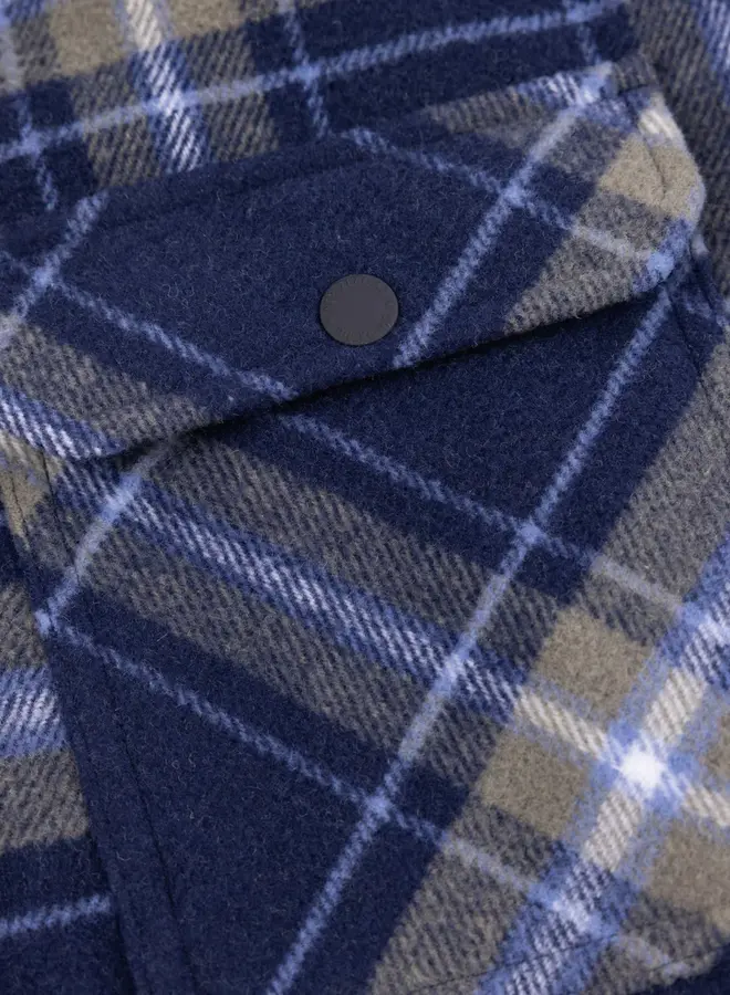 new zealand auckland NZA Overshirt 25HN578 - ICON NAVY MELANGE