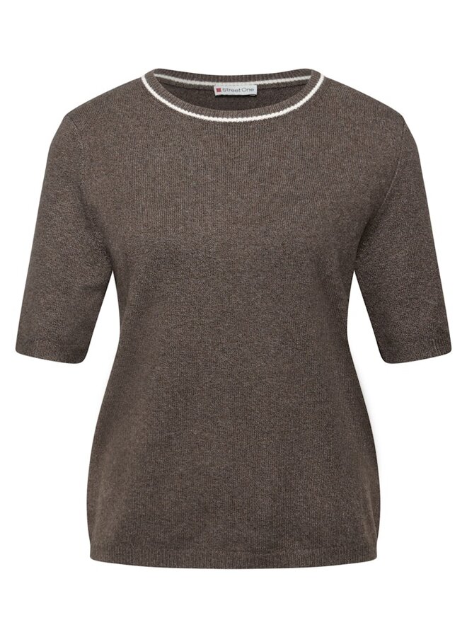 Street One Sweater A303477 - Dark Nomad Brown Mel