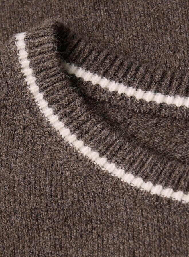 Street One Sweater A303477 - Dark Nomad Brown Mel